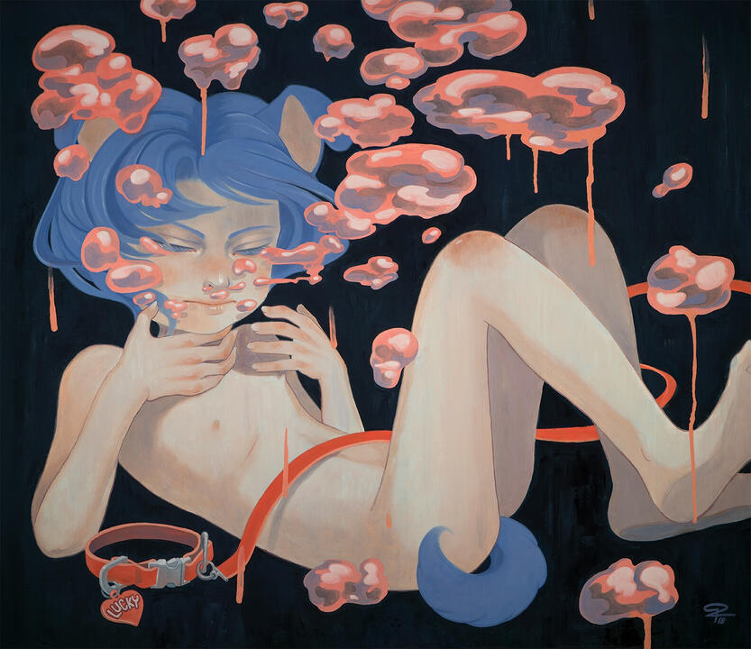 "Deathbed" 60 x 40 cm oil on canvas 2018