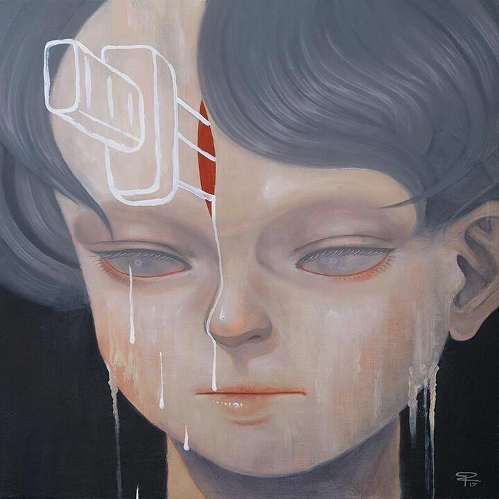 "I Lied" 30 x 30 cm oil on canvas 2018