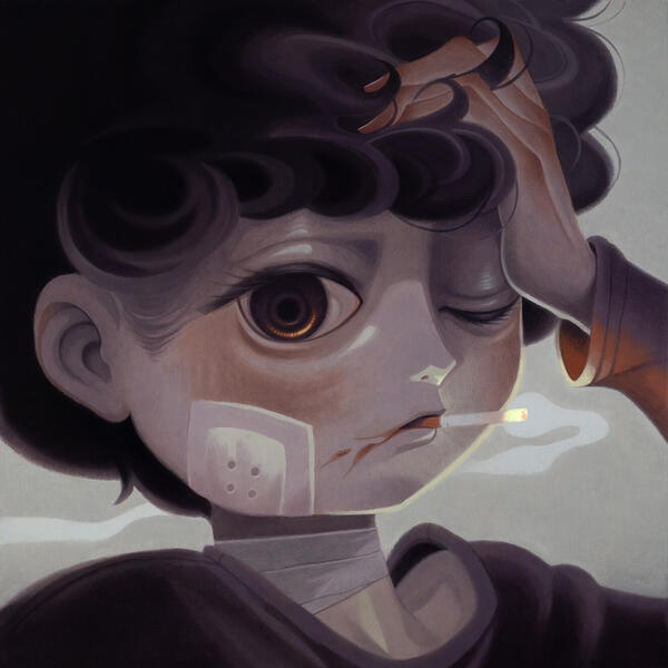 "Another Shiner" 100 x 100 cm oil on canvas