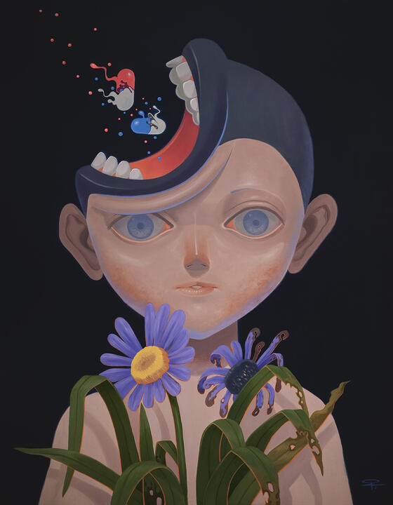 "Traumatic Drama" 60 x 80 cm oil on canvas