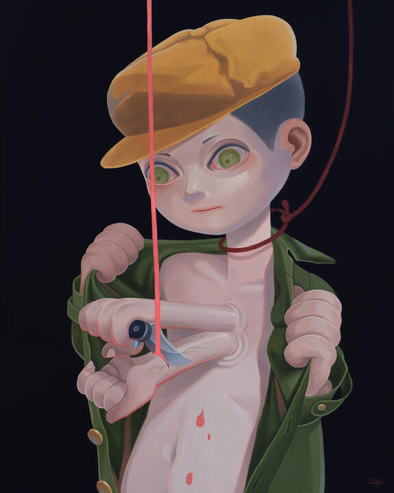 "Repeated" 70 x 90 cm oil on canvas