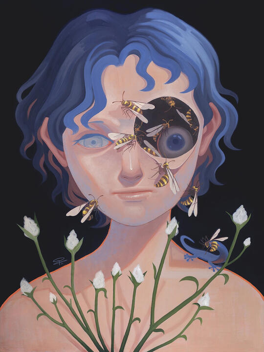 "Am I Alive?" 60 x 80 cm oil on canvas
