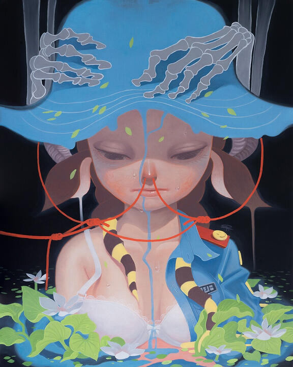 "I Want To Die When I Grow Up" 80 x 100 cm oil on canvas
